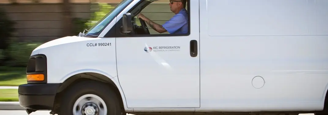 KIC Refrigeration service vehicle serving Lincoln area
